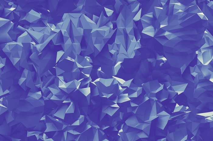 Abstract low poly 3D render