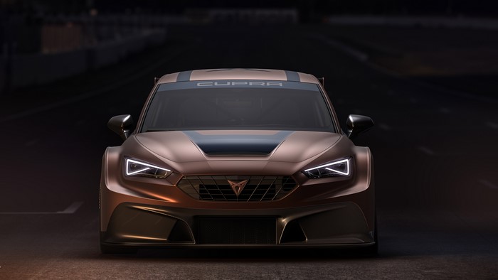 4K Cupra Leon race car frontal view