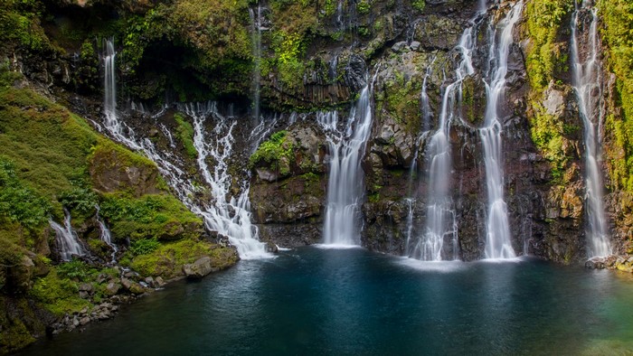 Cascade de Grand Galet waterfall in Reunion Island