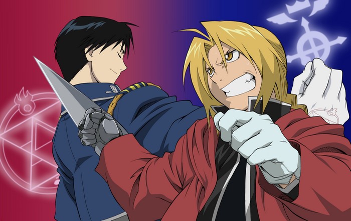 Edward Elric and Roy Mustang from Full Metal Alchemist