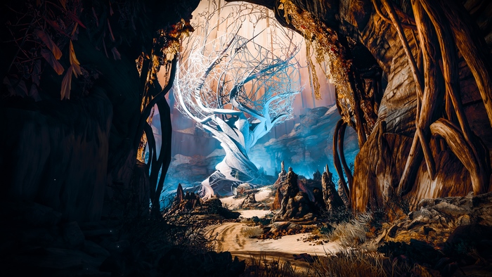 Destiny 2 Seed Tree in a Cave