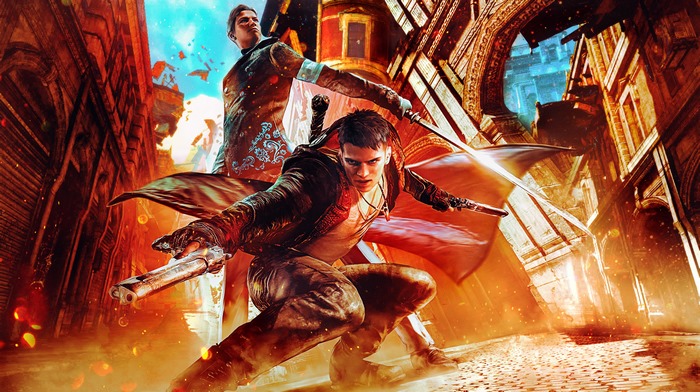 Dante and Vergil in Devil May Cry Action
