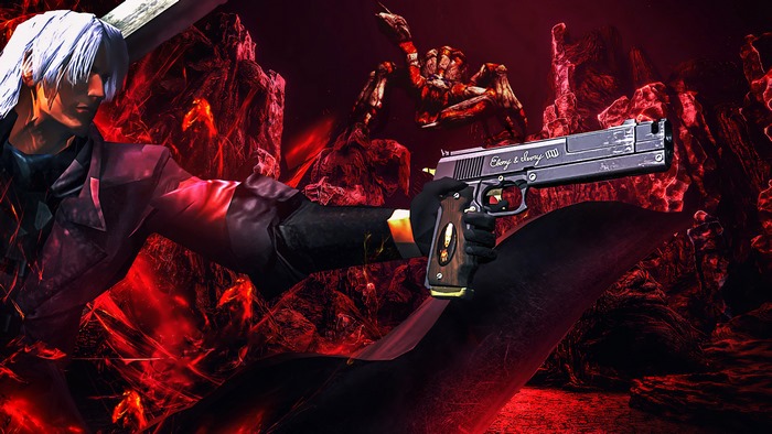 Dante from Devil May Cry with Ebony & Ivory