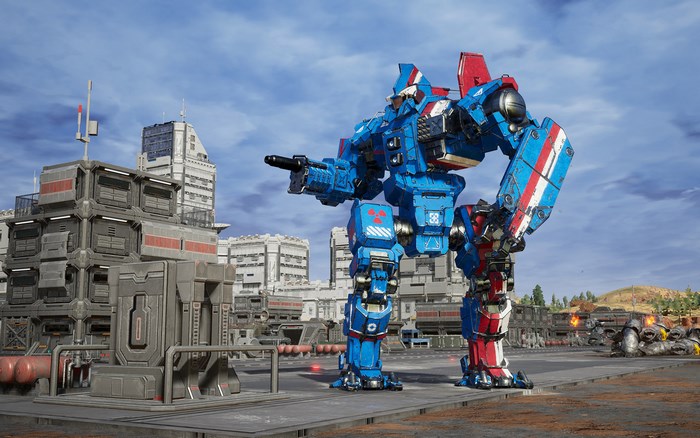 MechWarrior 5: Mercenaries Mecha in a City