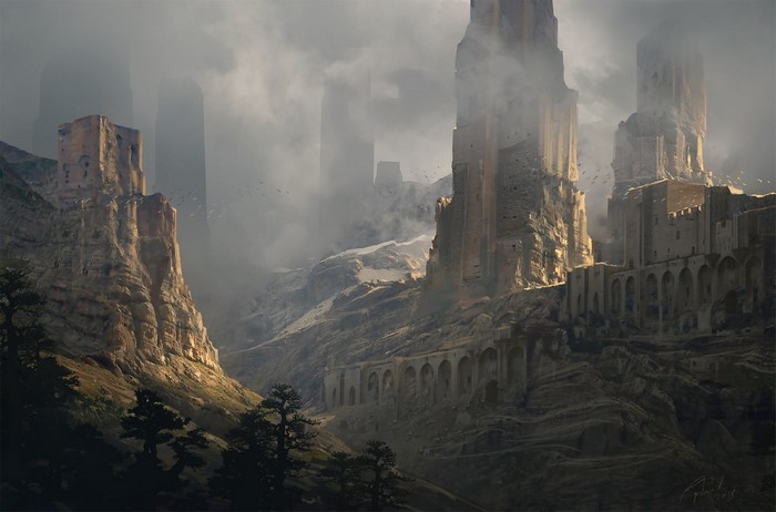 Artwork by Raphael Lacoste, fantasy art