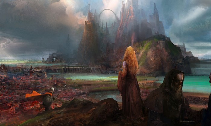 Fantasy artwork by Bin Ying