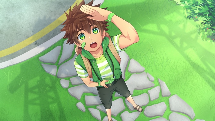Keitaro Nagame holding a camera in Camp Buddy