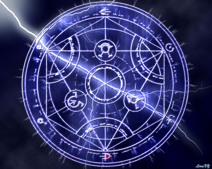 Fullmetal Alchemist Brotherhood Alchemy Circle with Lightning