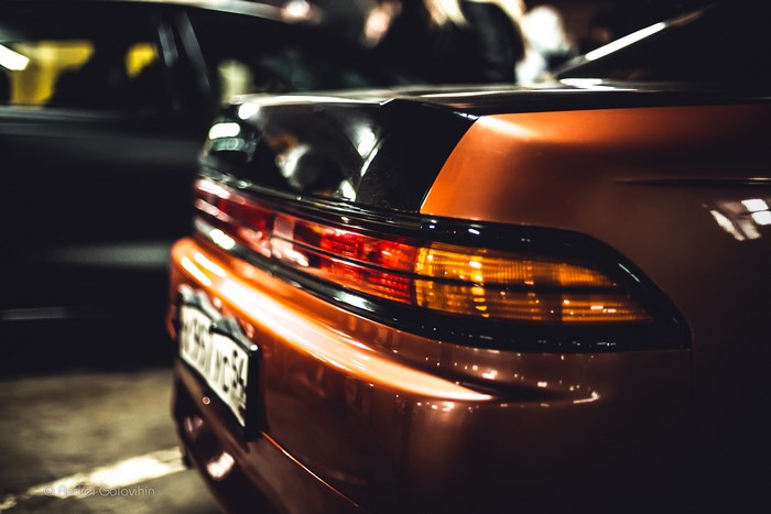 4K Toyota Mark II JDM car at night