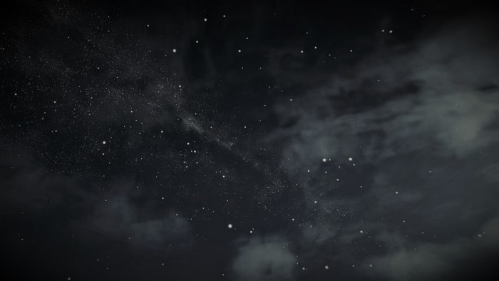 Night sky with stars and clouds from Red Dead Redemption 2