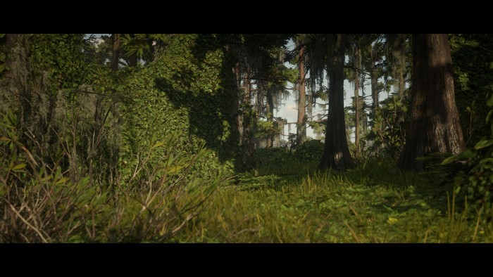 Red Dead Redemption 2 forest scene