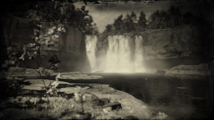 Waterfall in Red Dead Redemption 2