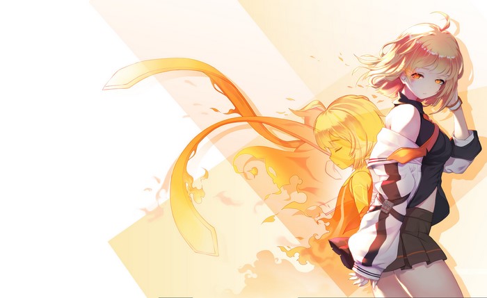 SoulWorker Anime Girls with Fiery Hair
