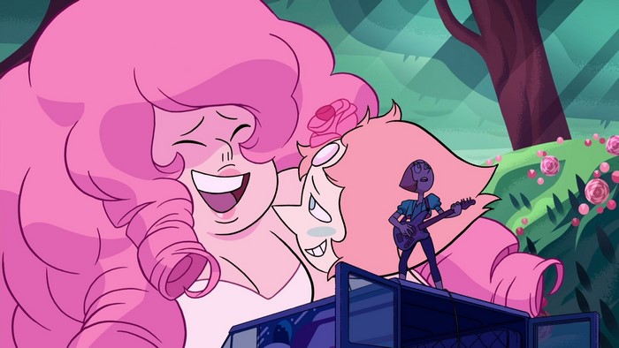 Rose Quartz and Pearl from Steven Universe