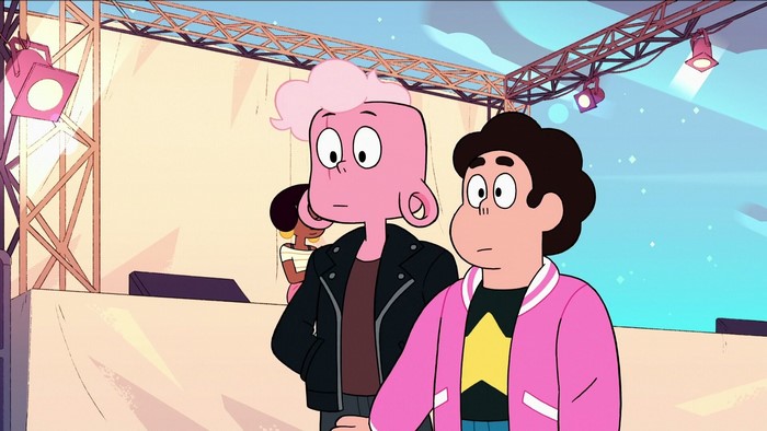 Steven Universe and Pink from Steven Universe