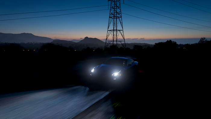 Nissan GT-R 2017 in Forza Horizon 4 at dusk
