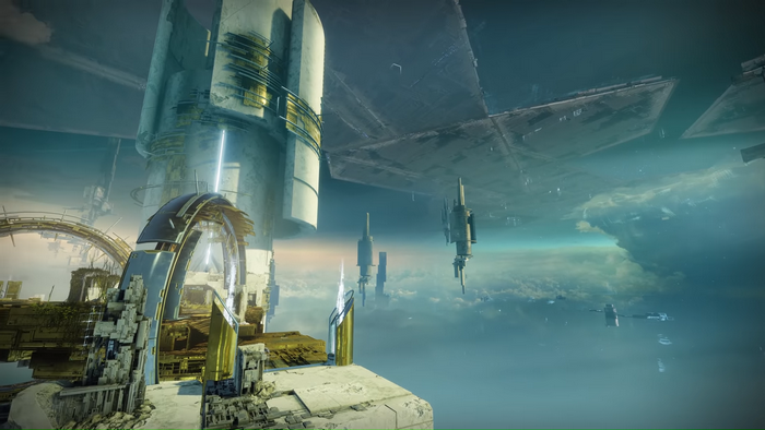 Destiny 2 Vex structures on Mercury