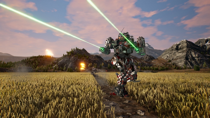 MechWarrior 5: Mercenaries battle with lasers