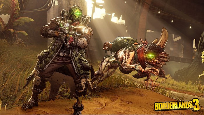 FL4K and pet from Borderlands 3