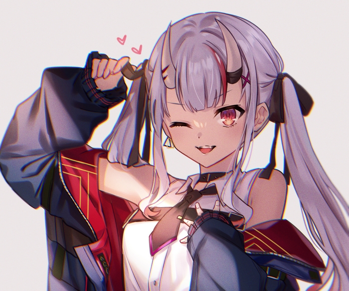 Nakiri Ayame Hololive Anime Girl with Horns