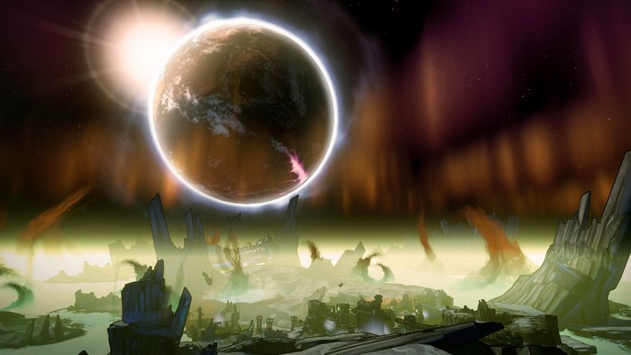 Borderlands: The Pre-Sequel alien planet landscape