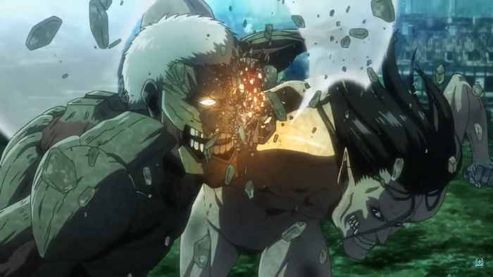 Armored Titan and Eren Yeager from Attack on Titan