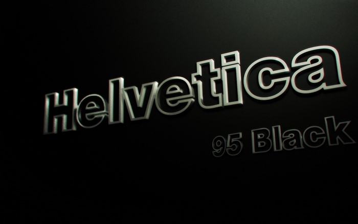 Helvetica 95 Black typography