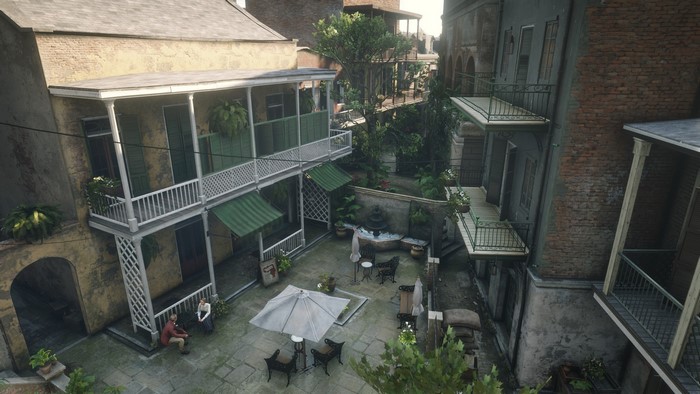 Courtyard in Saint Denis from Red Dead Redemption 2