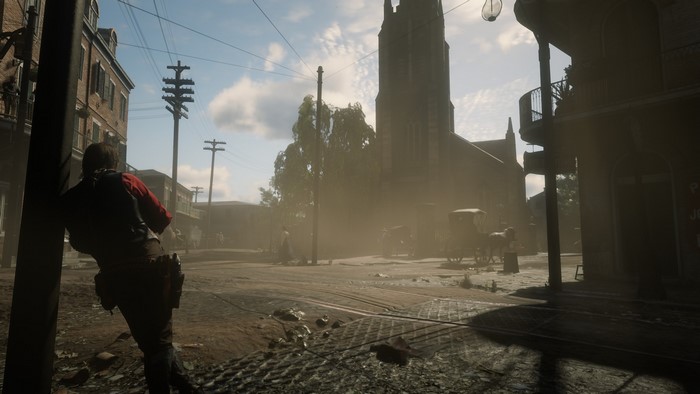 Arthur Morgan in Saint Denis from Red Dead Redemption 2