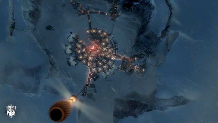 Frostpunk video game top view screenshot