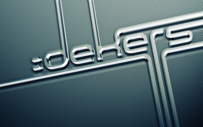 3D chrome typography on textured background