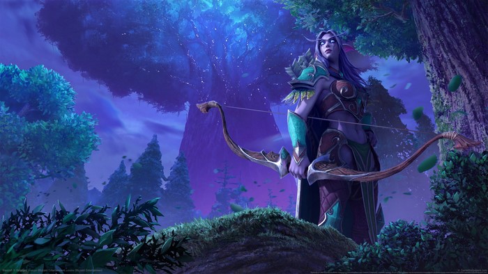 Night Elf Archer from Warcraft III: Reforged