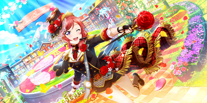 Nishikino Maki from Love Live! in a park