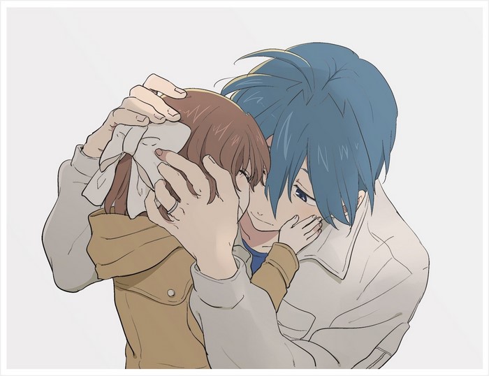 Ushio Okazaki and Tomoya Okazaki from Clannad