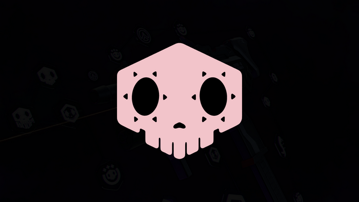 Sombra's Hexagonal Skull Logo from Overwatch