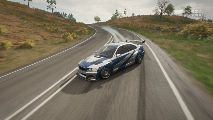BMW M3 E46 GTR drifting in Forza Horizon 4