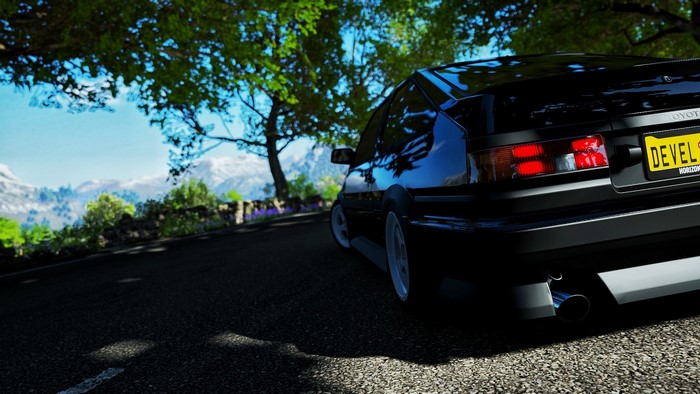 Black Toyota Sprinter Trueno GT-Apex in Forza Horizon 4