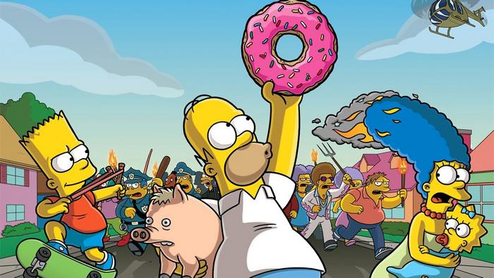The Simpsons Movie 4K Characters in Action