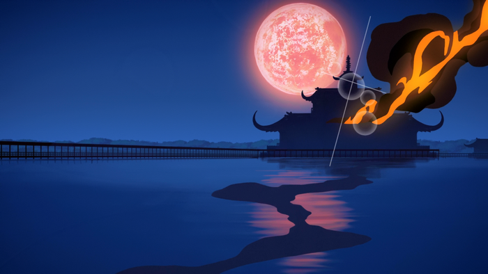 Shinsekai Yori: Fire and Moon over a Japanese Palace