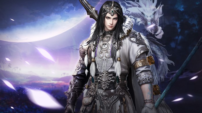 Man with dark hair and dragon spirit from Blood of Steel