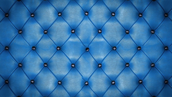 Blue tufted leather texture pattern