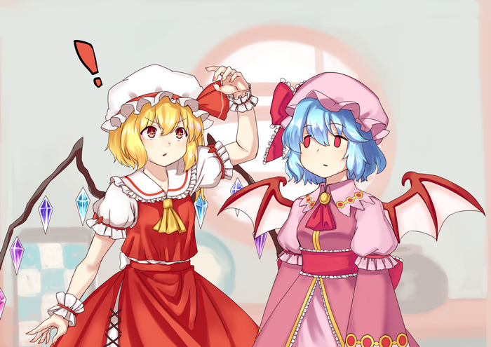 Remilia and Flandre Scarlet from Touhou