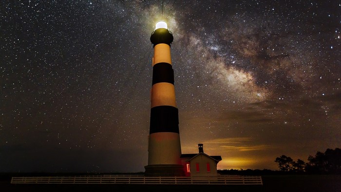 Bodie Island Lighthouse under the Milky Way