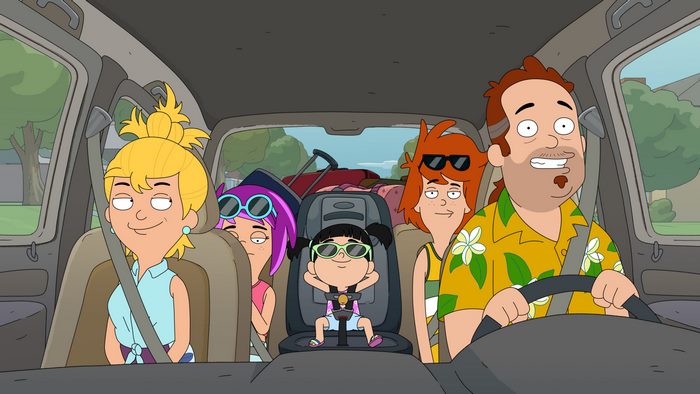 Duncanville: The Harris Family in a Car