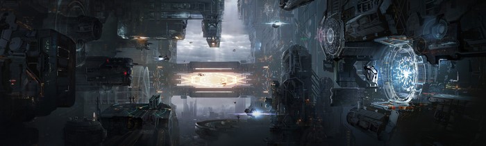 4K Science Fiction Cityscape with Futuristic Structures