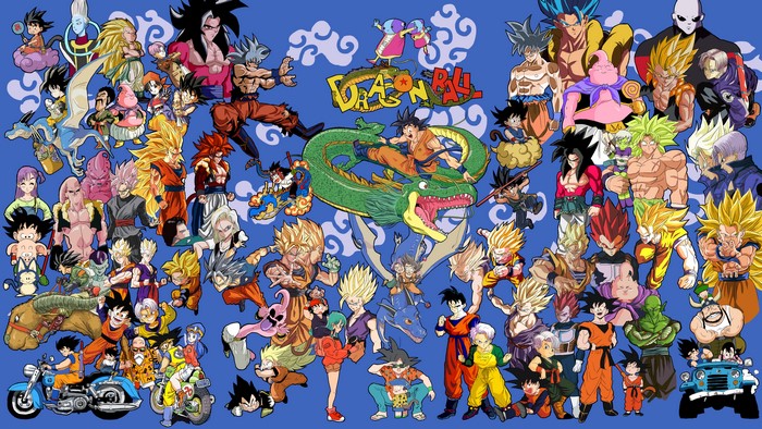 Dragon Ball characters with Shenron