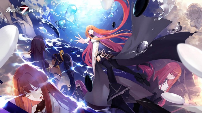 Anime girls with long hair from Forever 7th Capital