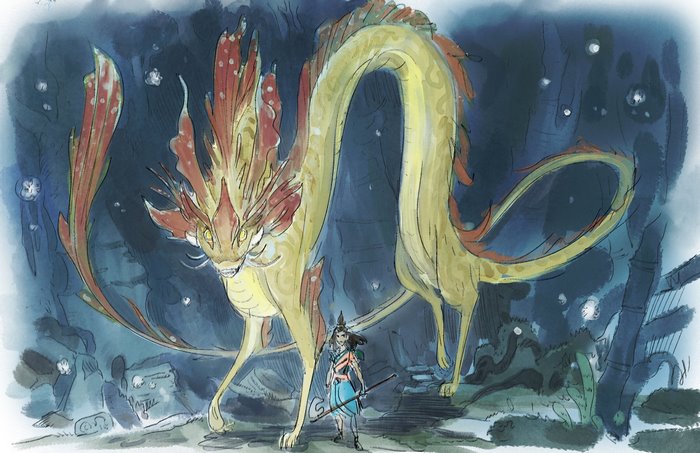 Raya and the Last Dragon creature and girl