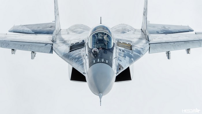 Mikoyan MiG-29 military aircraft in flight