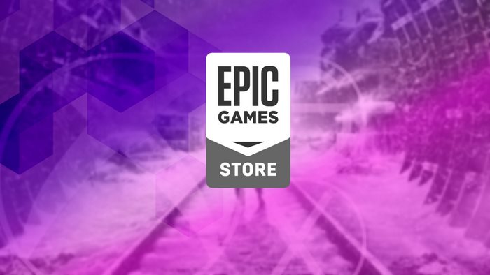 Epic Games Store logo on abstract background